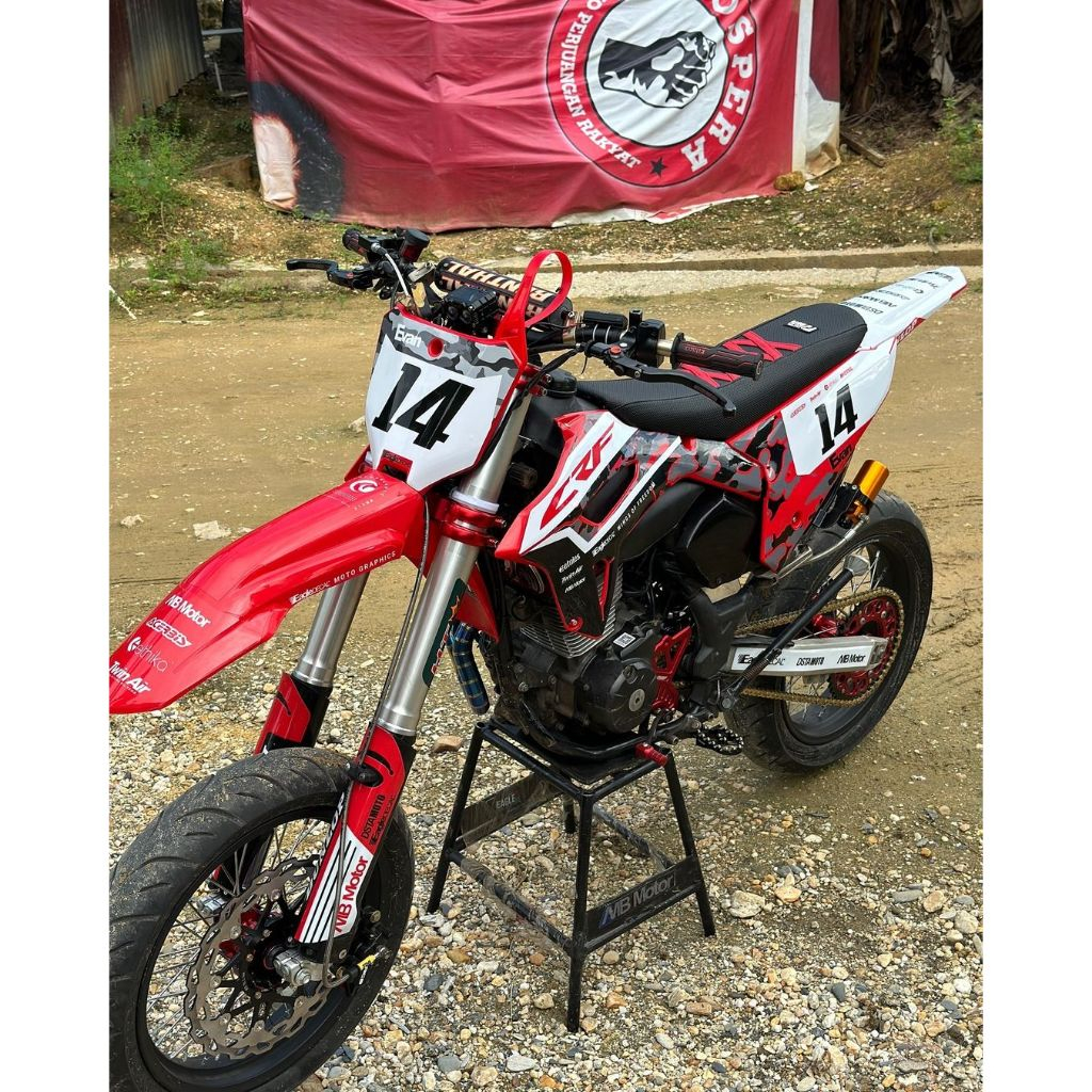 DECAL STICKER MOTOR HONDA CRF 150 L NEW SUPERMOTO/CRF 150 OLD/CRF 230/CRF 250/CRF 110/CRF 450