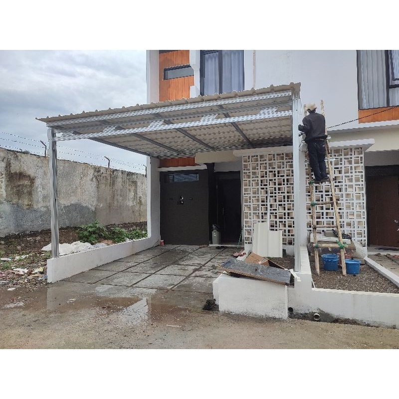 kanopi baja ringan paling ekonomis spandek pasir alderon solarflat Di bandung