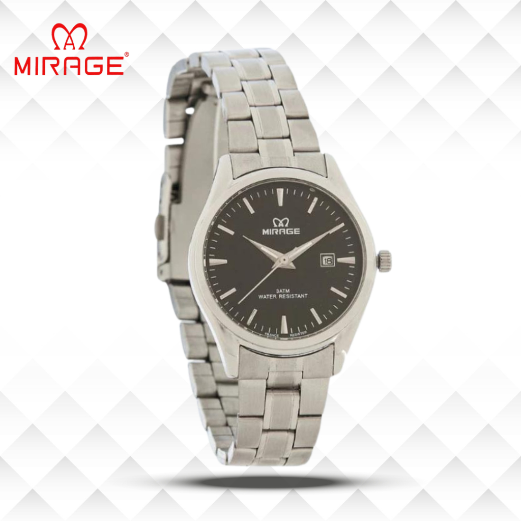 Mirage Jam Tangan Wanita Analog 8708 L Silver Original Stainless