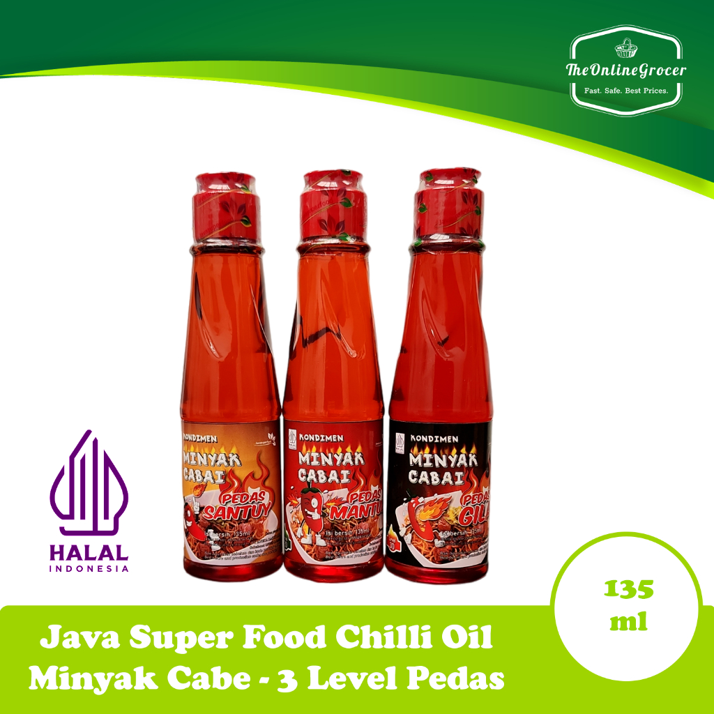 

Java Superfood Kondimen Minyak Cabai/Spicy Chili Oil/Minyak Cabe Pedas 135ml