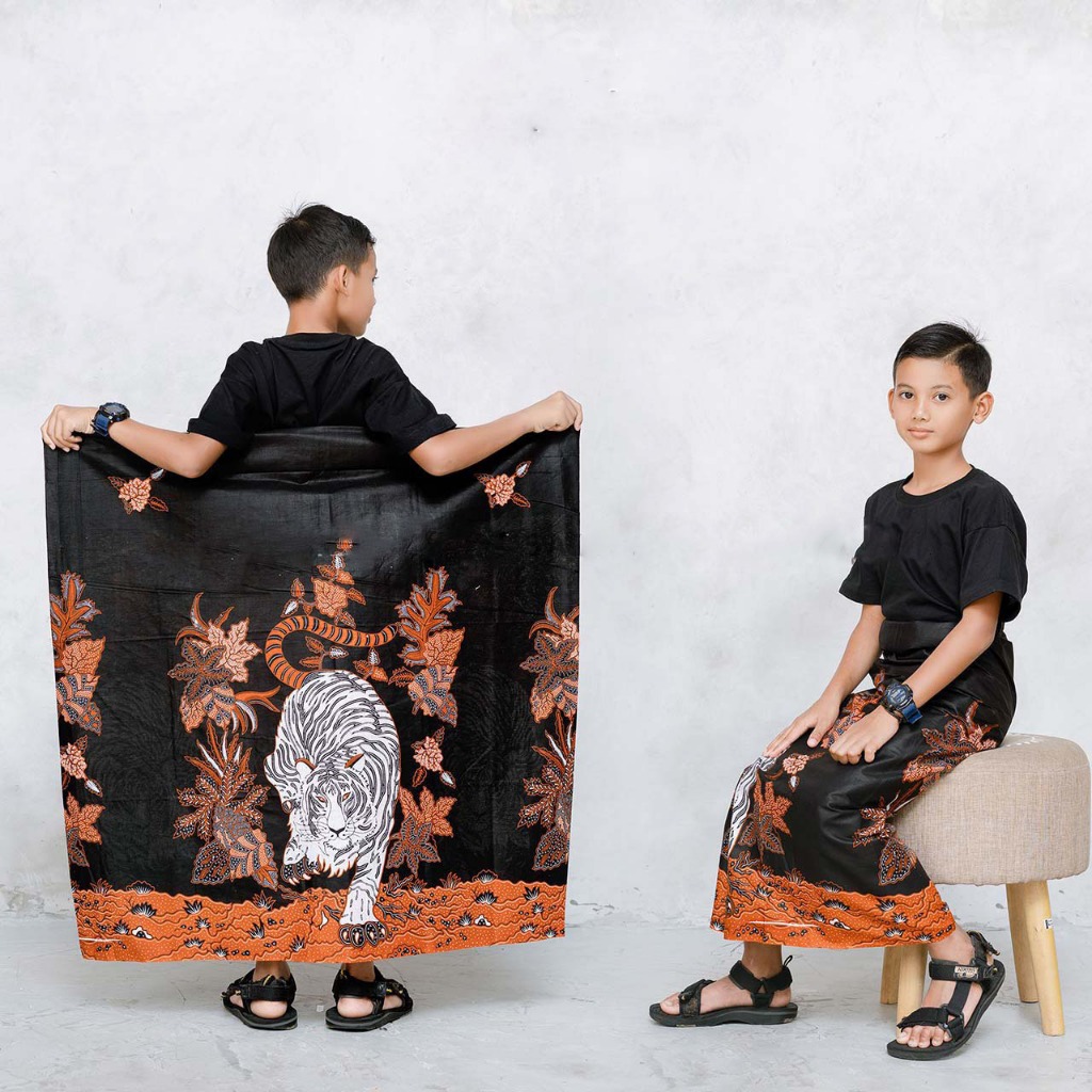 SARUNG ANAK DAN DEWASA SARUNG COUPLE ANAK DEWASA MOTIF MACAN