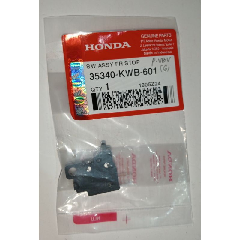 Switch Rem Depan Revo Absolute/Blade karbu/Vario 125 eSP ORIGINAL HONDA