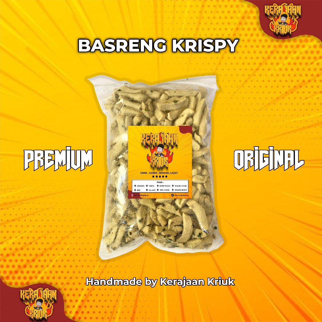 

Basreng Viral 500g / Basreng Viral Isi 500g Pedas Daun Jeruk / Baso Goreng / Basreng Food Snacks