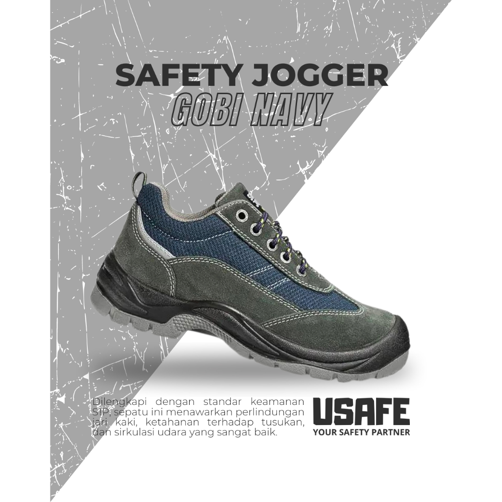 Sepatu Safety Jogger Gobi Navy Hijau