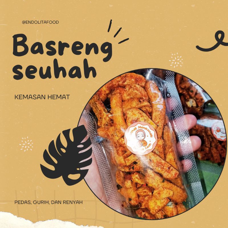 

Basreng pedas daun jeruk | basreng pedas kering makanan ringan