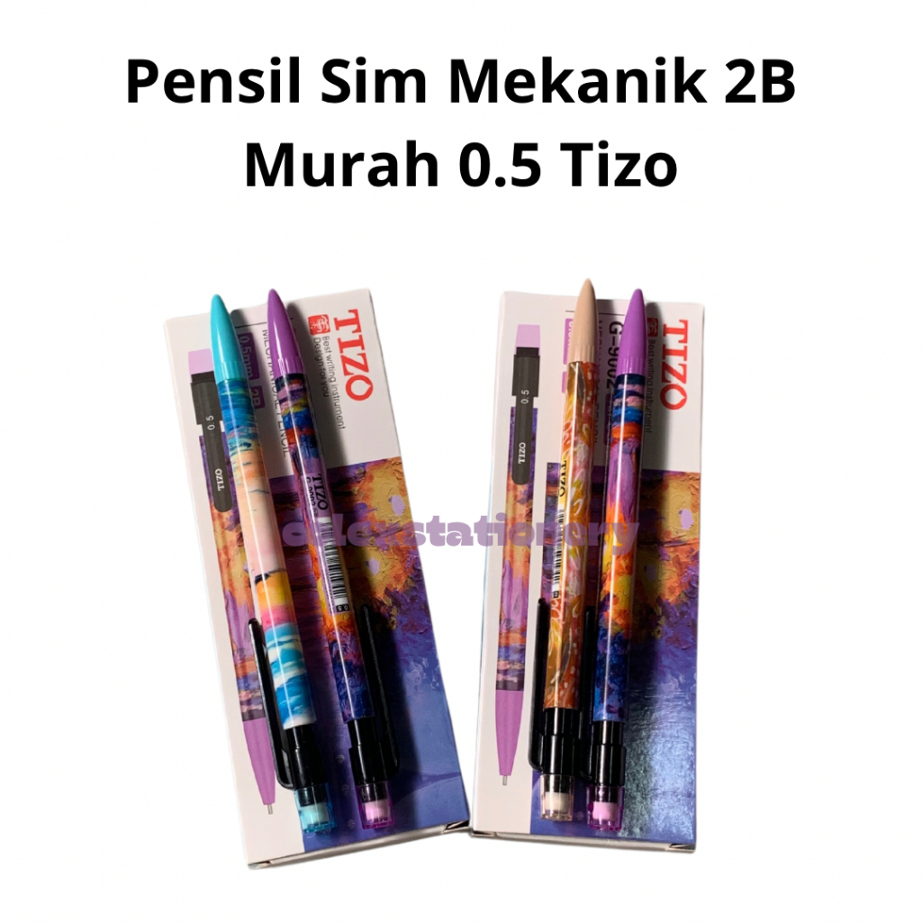 

[2 PC] Pensil Sim / Pensil Mekanik Lucu / Pensil Sim Murah 0.5mm Tizo