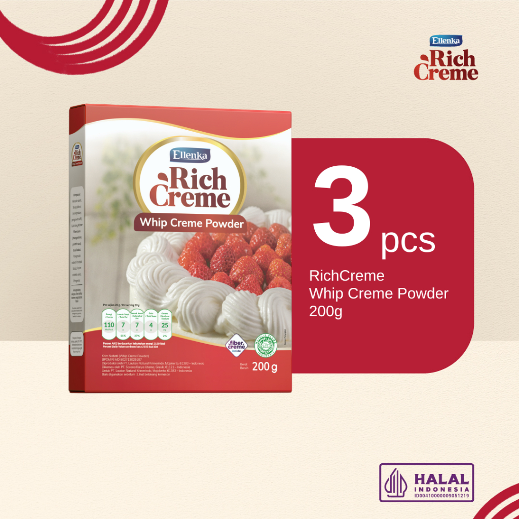 

RichCreme Whip Creme 200 gr - 3 Pcs