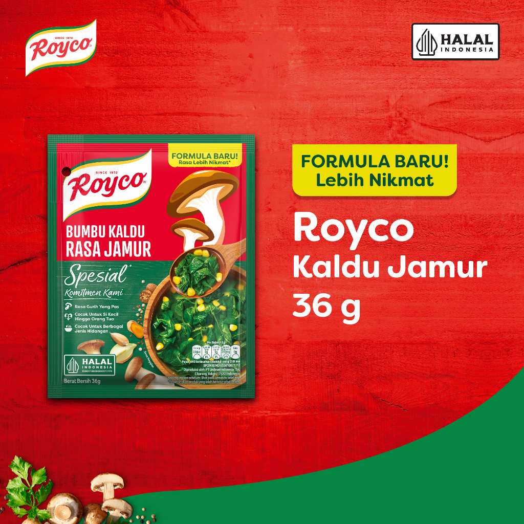 

Royco Bumbu Masak Kaldu Jamur 36 g