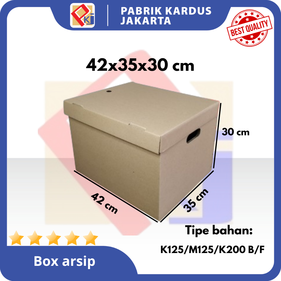 

BAHAN KERAS KUAT KARDUS ARSIP 42X35X30CM BOX DUS KOTAK ARSIP PACKING ( harga paket 10pcs)