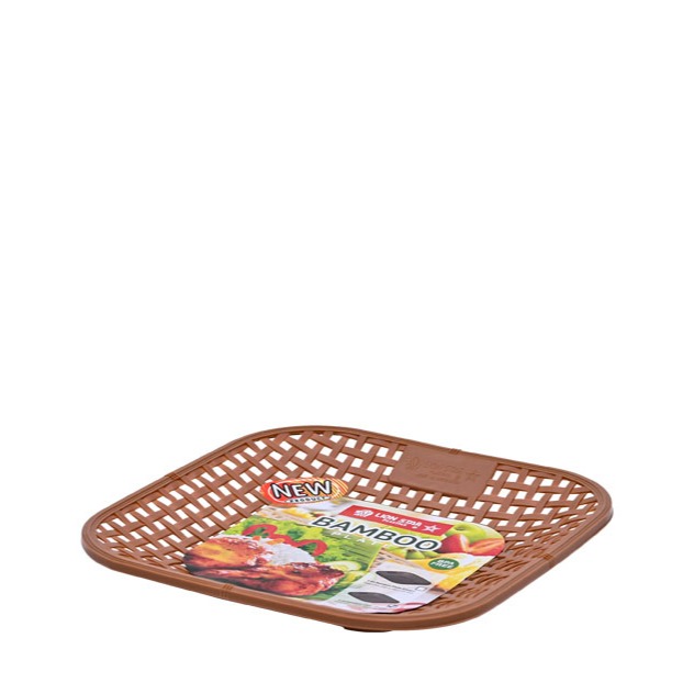 T-43 Bamboo Plate Small Piring Rotan Plastik Small Lion Star