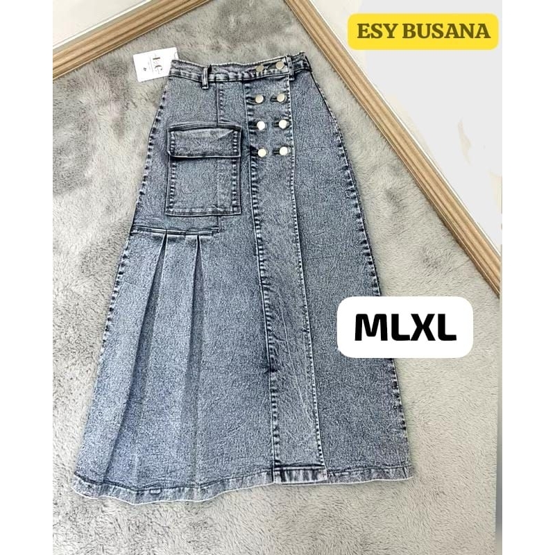 Rok Jeans Wanita Kece // Rok Jeans Style Korea Sctret // Rok Jeans Tebal