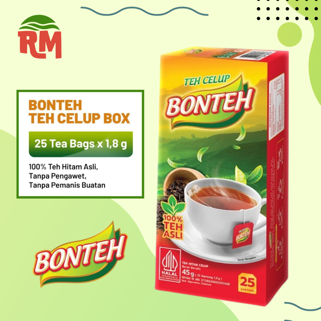 

Teh Celup BONTEH isi 25 Kantong 100 Persen Teh Asli