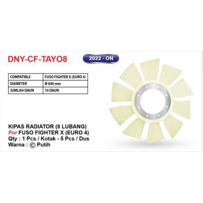 KIPAS RADIATOR MOBIL FUSO FIGTER X (EURO 4) 8 LUBANG