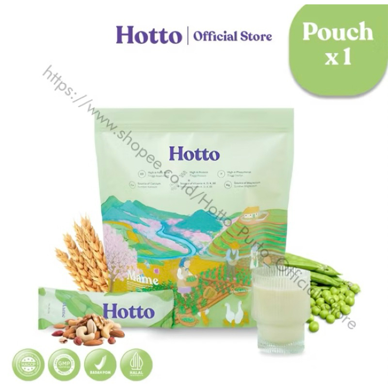 

Hotto Mame Multigrain High Protein With Edamame - 1 Pouch (12 Sachet)