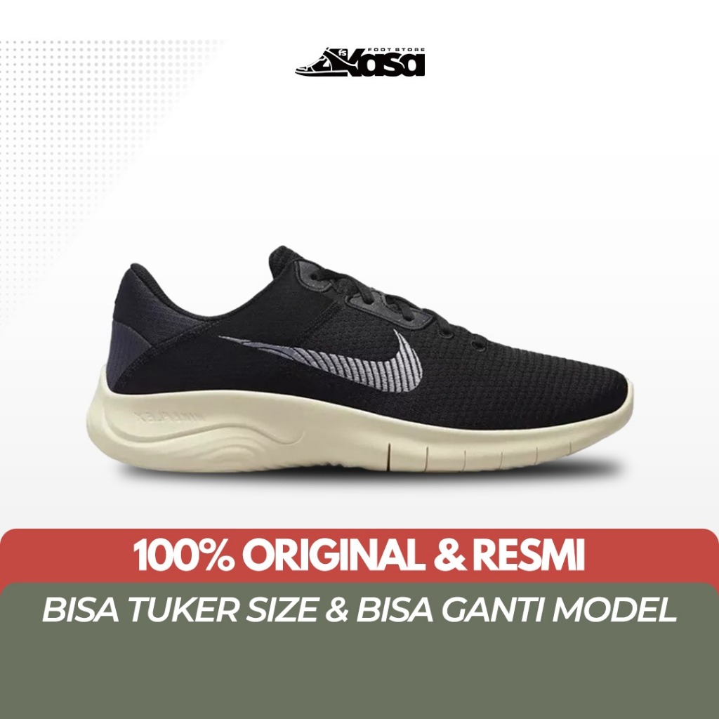 Sepatu Lari Pria Nike Flex Experience Run 11 Black Coconut