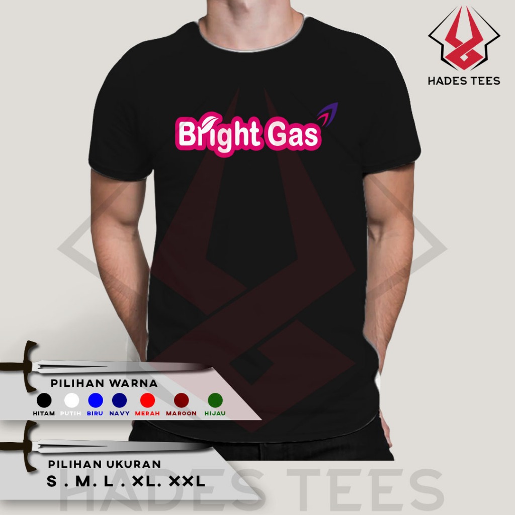 KAOS BAJU BRIGHT GAS Kaos Baju Perusahaan