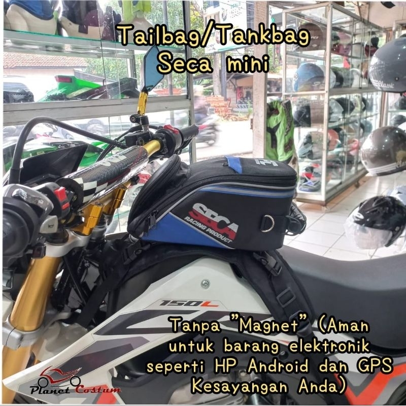 Tankbag Tailbag  tas tangki tanpa magnet SECA motor trail vixion tiger rx king  win 100 crf waterpro