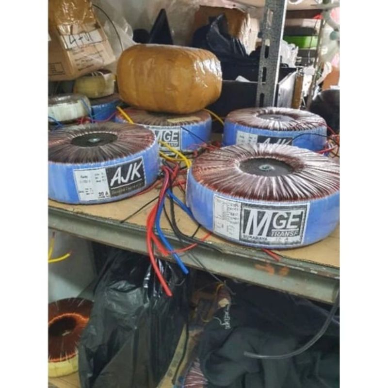 Trafo teroid donat 10Amper 10A ct 35-45v/ct 35-45v/ct 55-65v