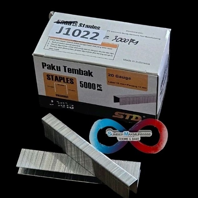 

DIJAMIN MURAH Isi staples model U 122J merk std