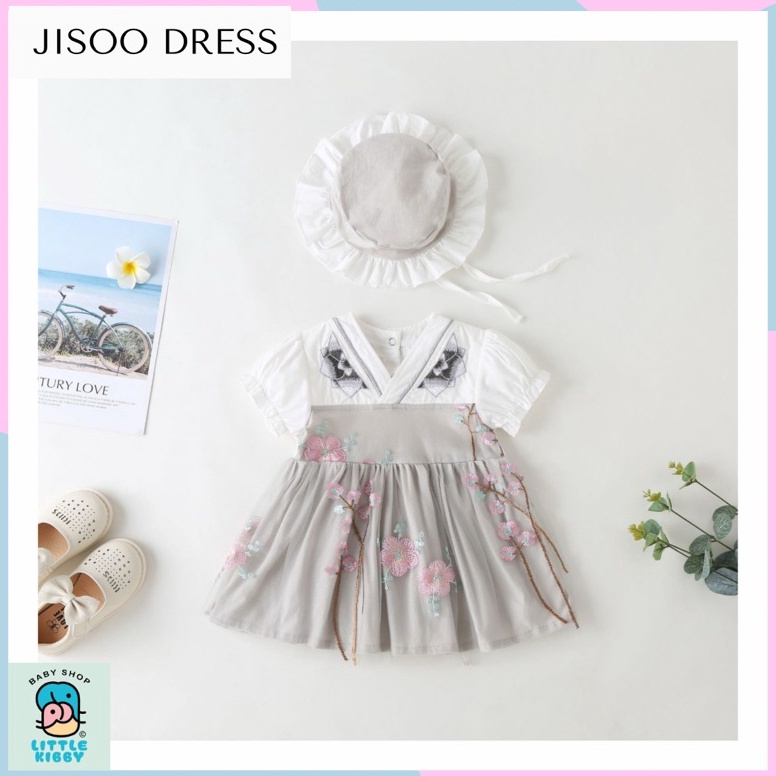Model Baru LITTLE KIBBY  JISOO DRESS  DRESS BAYI  BAJU BAYI  BAJU ANAK  GAUN PESTA ANAK  GAUN PESTA 