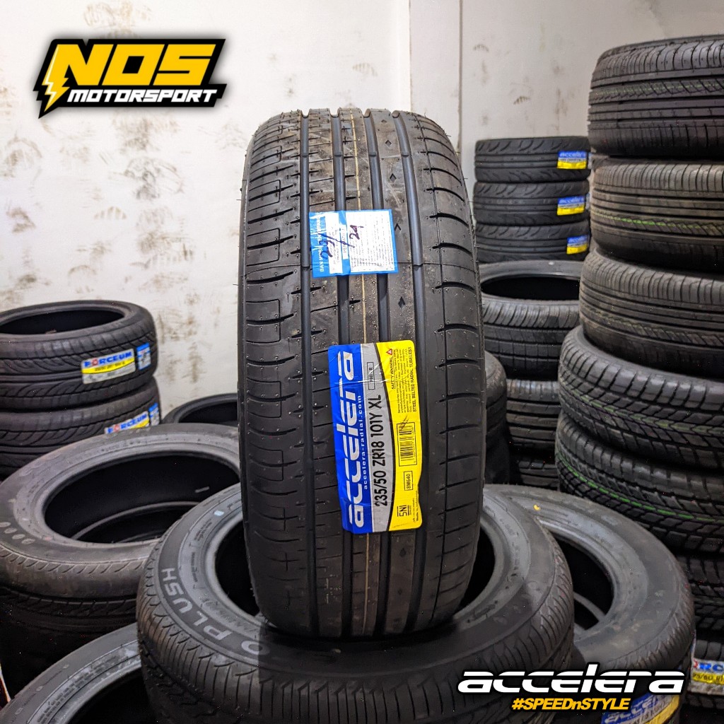 BAN MOBIL 235 50 R18 MERK ACCELER TIPE PHI-R BAN TUBLES 235/50 RING 18
