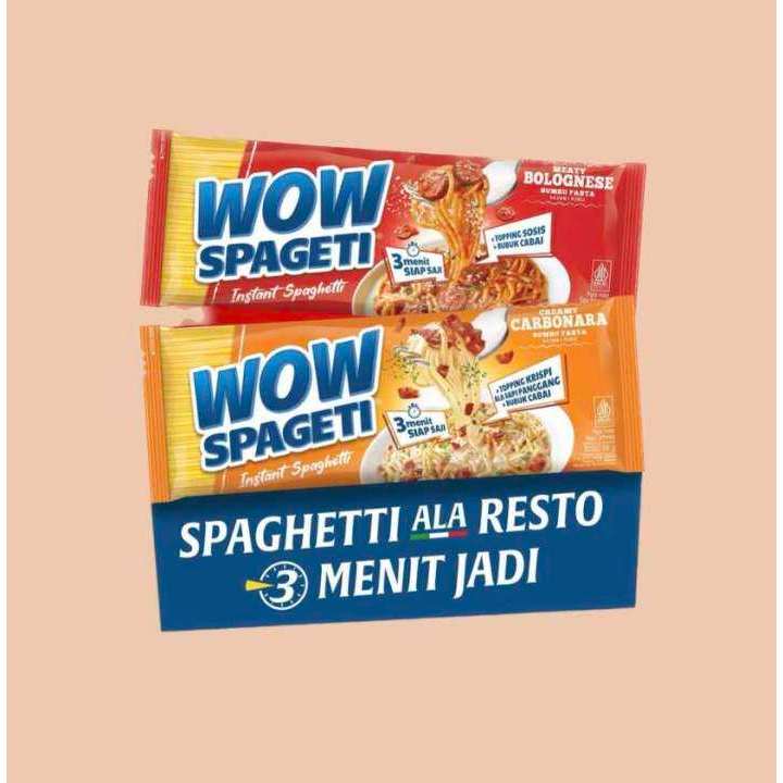 

WOW Bolognese dan Carbonara Spageti Pasta Mayora