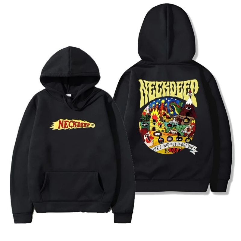 JAKET HOODIE NECKDEEP // jaket punk // jaket Rock // Hoodie Punkrock