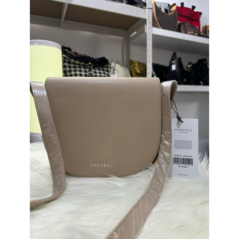 Tas MJ wanita warna Beige
