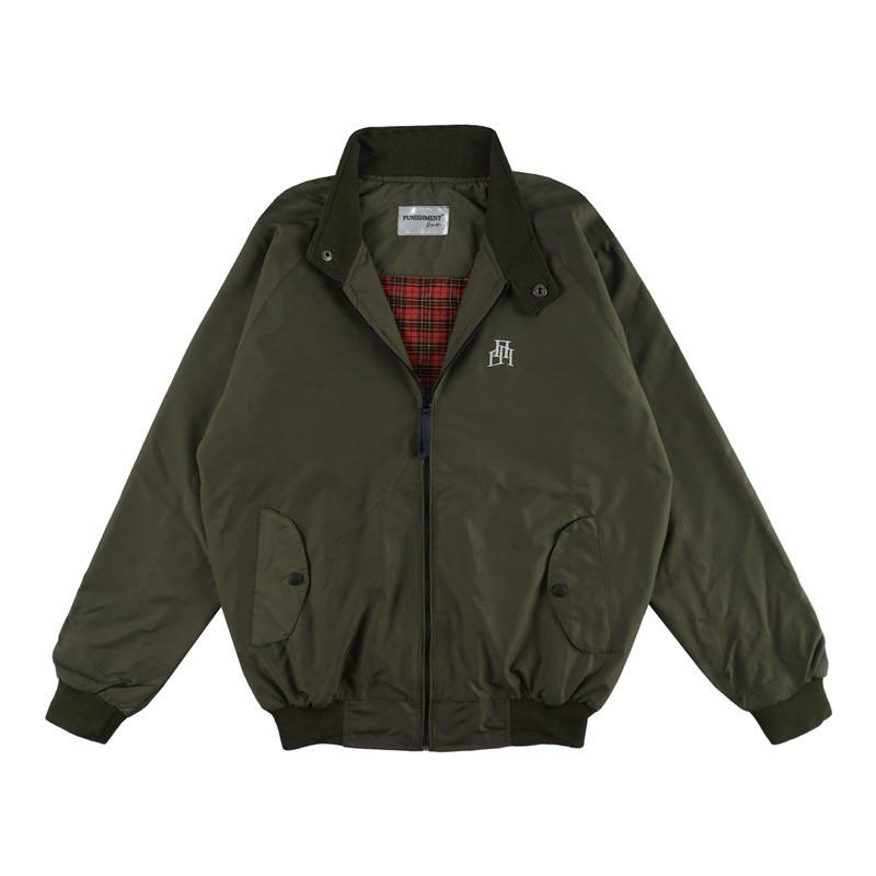 SERENITY - Harrington Jacket Pria Miller Army