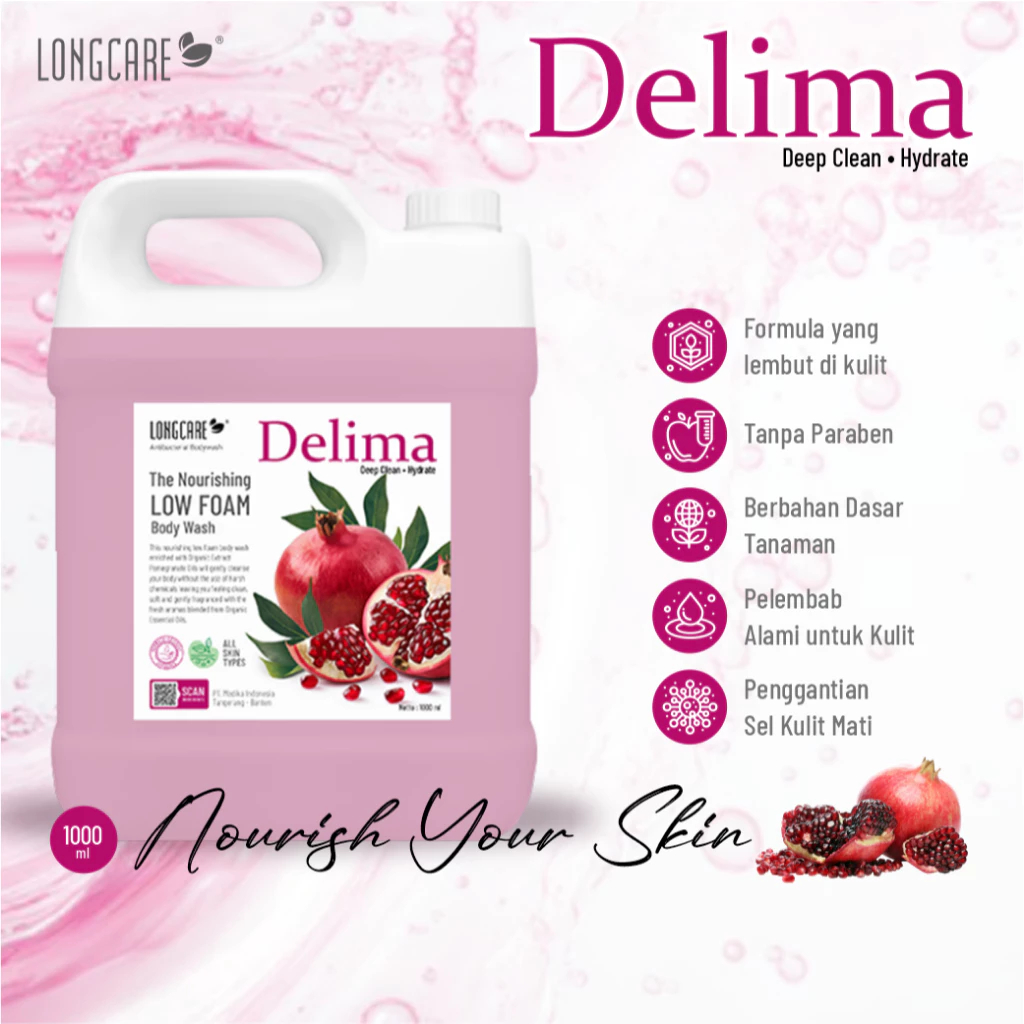 Sabun Mandi Cair Aroma Delima Anti Bakteri Bahan Organik