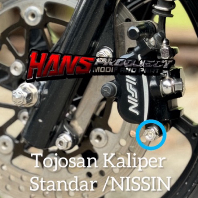 Baut Tojosan Kaliper Standar dan Nissin 2P Honda HENG
