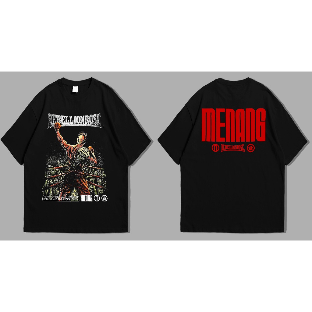 Rebellion Rose - Menang / Kaos Punk / T-shirt Menang / Kaos Metal