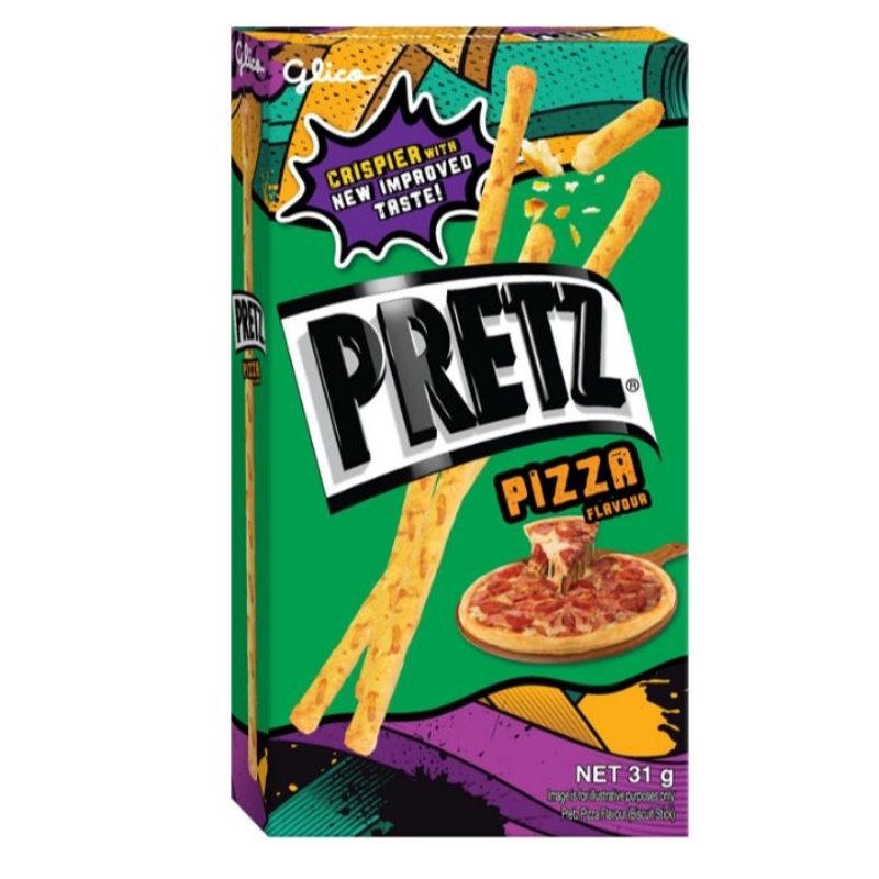 

Glico Pretz Biscuit Stick Pizza 31 gram