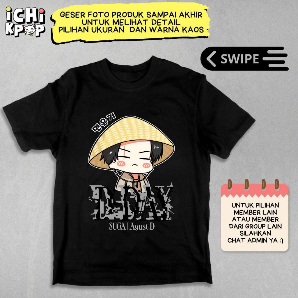 kaos DDAY army fanart kpop korea T-shirt SUGA MIN YOONGI