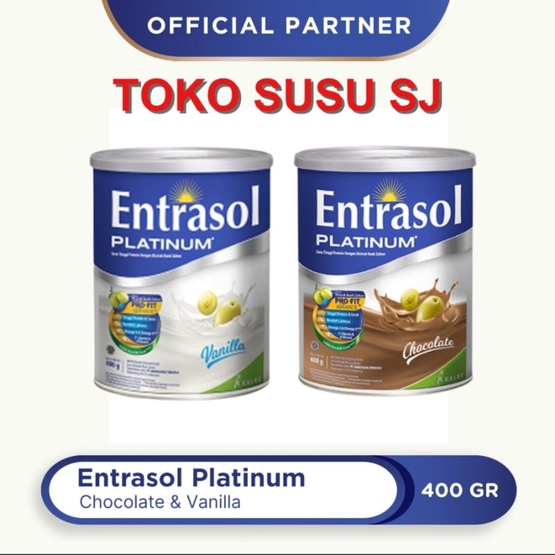 

ENTRASOL SENIOR PLATINUM Vanila 400 gr/Coklat/VANILLA/400gr