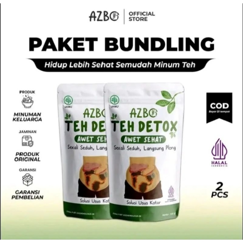 

PROMO PAKET HEMAT 2 PAK-AZBO TEH KESEHATAN USUS KOTOR TEH DETOX TEH PELANGSING