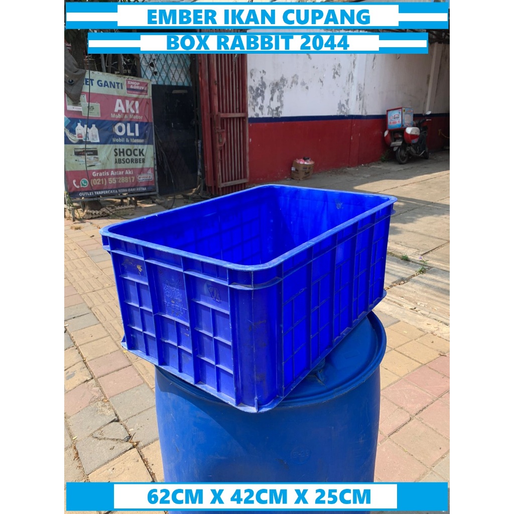Box Tahu Bak Container Bak Kura Kura/ Magot Bak ikan Box Rabbit 2044 bekas