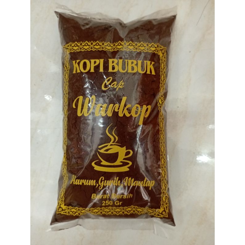 

Kopi Bubuk Robusta Harum.Gurih & Mantap 250 g