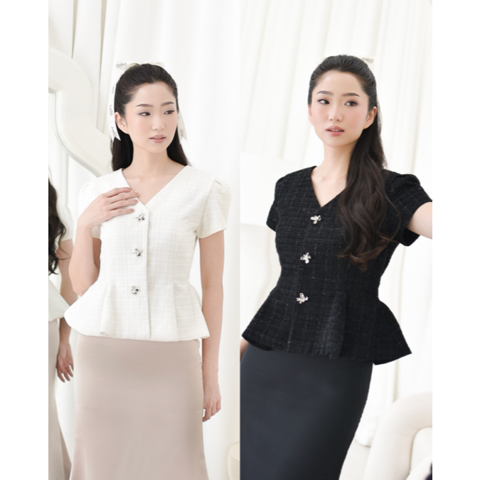 RICHELLE TOP - SCARLETTERTW/baju atasan wanita /terbaru / baju imlek / top organza / baju fashion wa