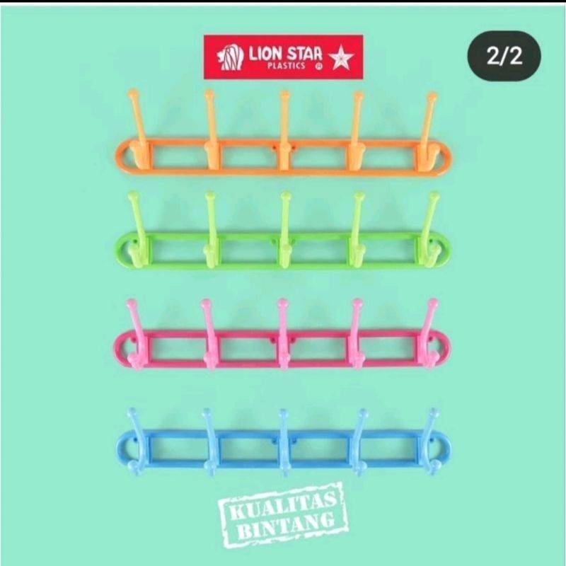GANTUNGAN BAJU/HANGER LION STAR/KAPSTOK PLASTIK