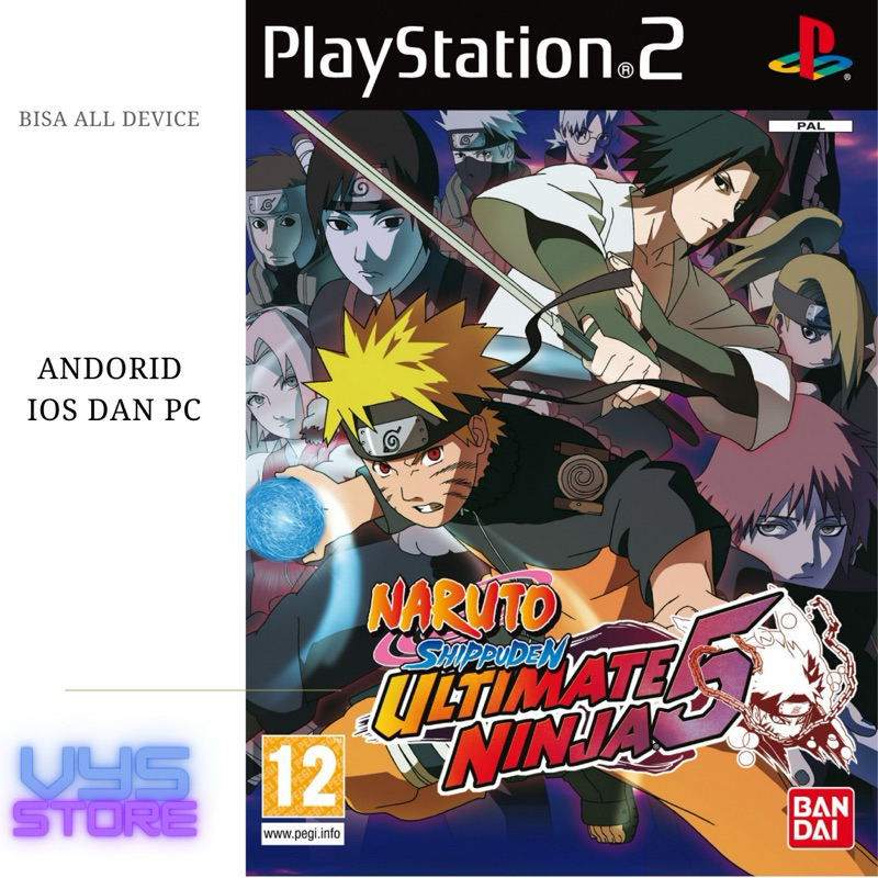 Naruto Shippuden - Ultimate Ninja 5 | Game PS 2 | Bisa untuk Android IOS PC