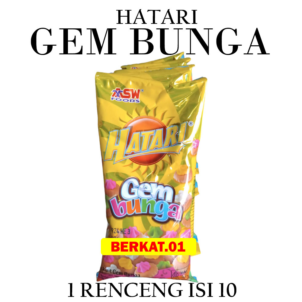 

HATARI GEM BUNGA RENCENG ISI 10