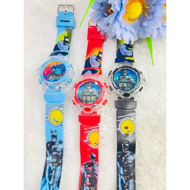 JAM TANGAN ANAK COWOK JAM TANGAN BATMAN JAM TANGAN ANAK LAMPU MUSIK