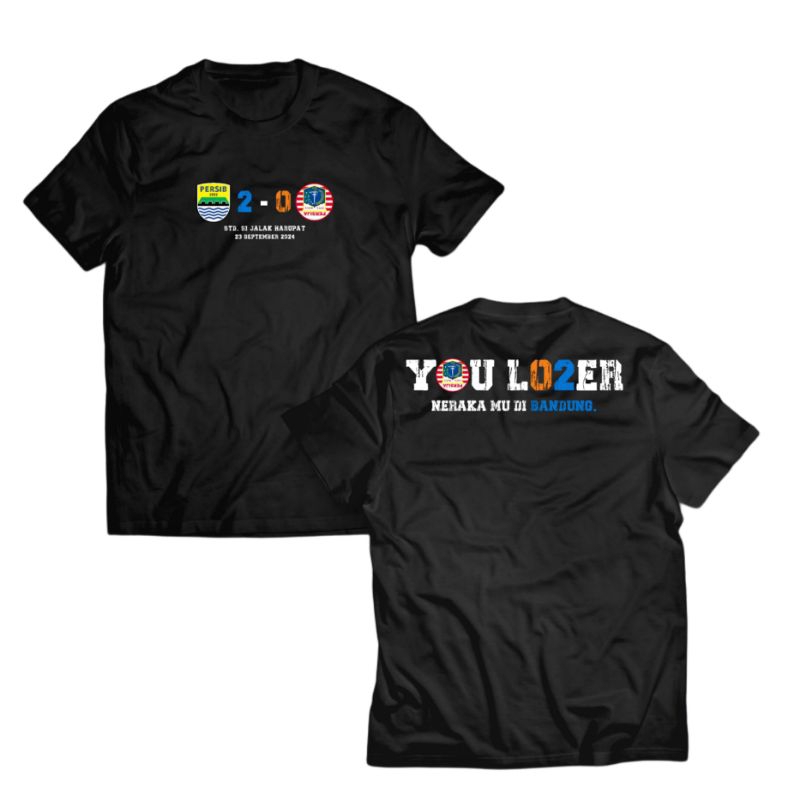 Kaos Skor Persib 2 vs 0 Persija Limitied edition