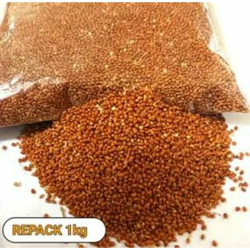 MILET MERAH PAKAN BURUNG FICH BIJI BERSIH