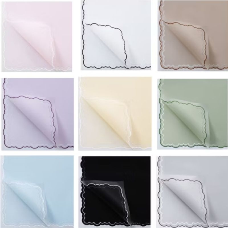 

W15 Kertas cellophane List Cloud Handkerchief kertas cello flower wrapping kertas wrap florist paper untuk buket bunga wisuda graduation anniversary hadiah buket bunga