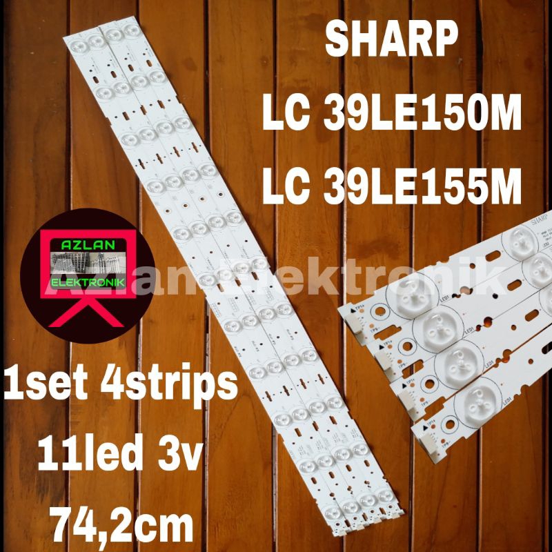 BACKLIGHT LED TV SHARP 39in LC 39LE155M 39LE150M BL LAMPU 49" 11LED
