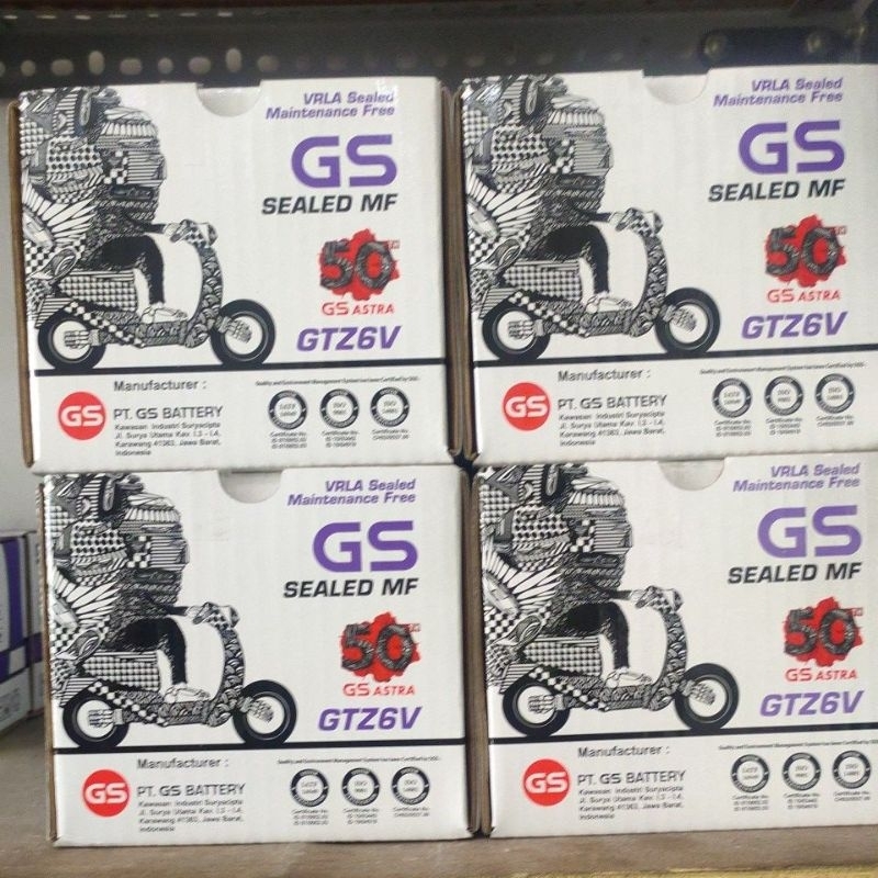 Aki Motor Vario 125 GS Astra Original GTZ-6V