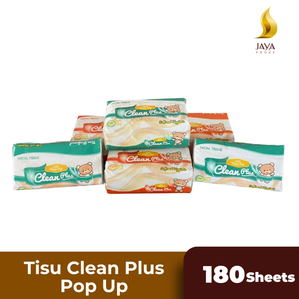 TISU CLEAN PLUS POP UP 180 LEMBAR