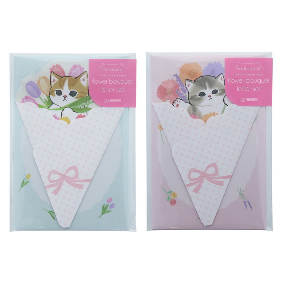 

Letter Set Mofusand Flower Bouquet Set Surat Kertas Bermotif Greeting Envelope Limited Edition